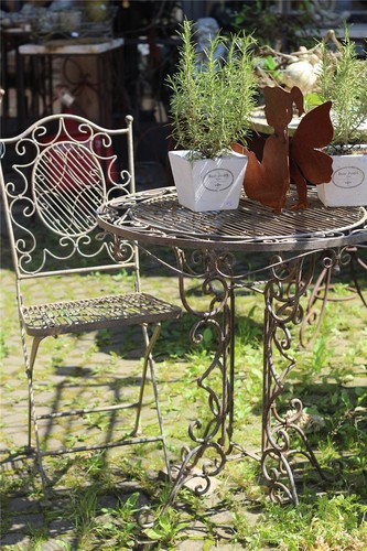 Stuhl eisen antik - patiniert, |