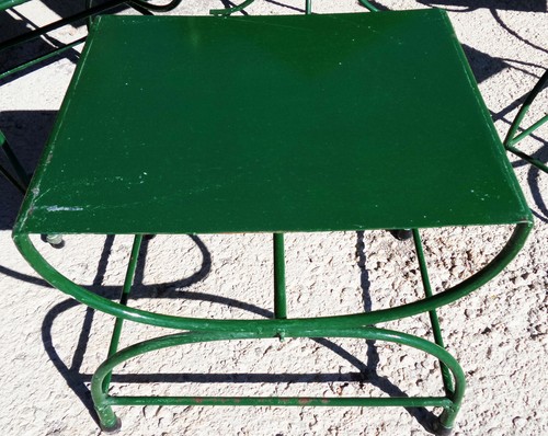 Eisen beistell tisch - tisch, stuhl