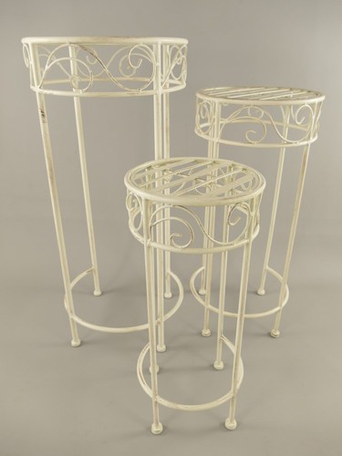 Metalltisch 3er set - metalltisch,