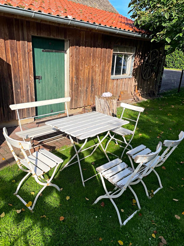 Tlg metall gartenmöbel set - 6-tlg., gartenmöbel-set