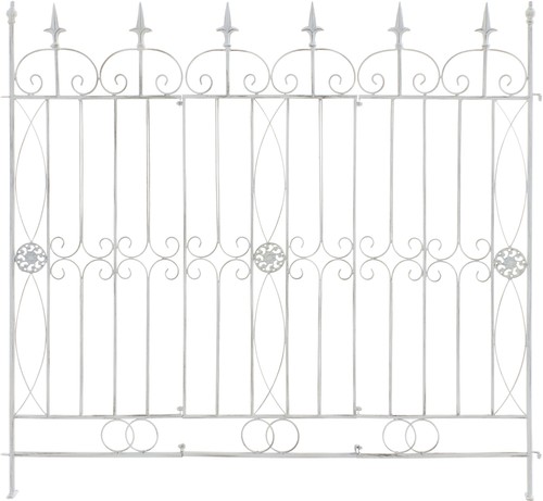 Gartenzaun mangold antik weiß - gartenzaun,