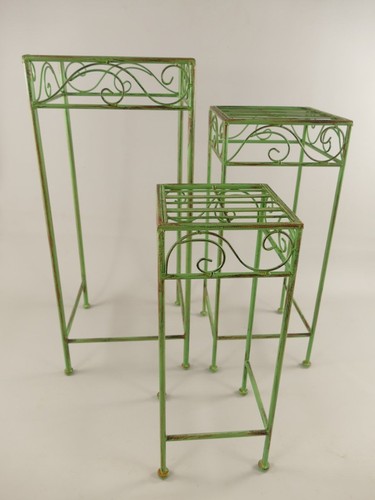 Metalltisch 3er set - metalltisch,